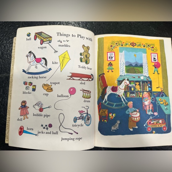 Vintage 1976 Little Golden Book Of Words Children's Book - Picture 9 of 13